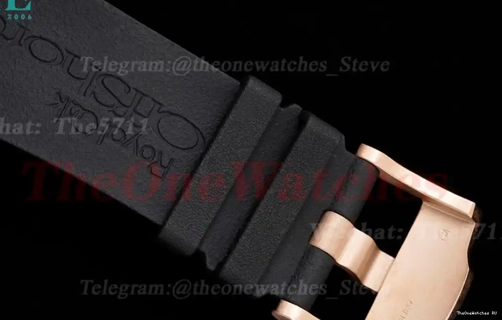 CER RU 44mm Royal Blk Offshore A3126 Oak RSF Stk 0524